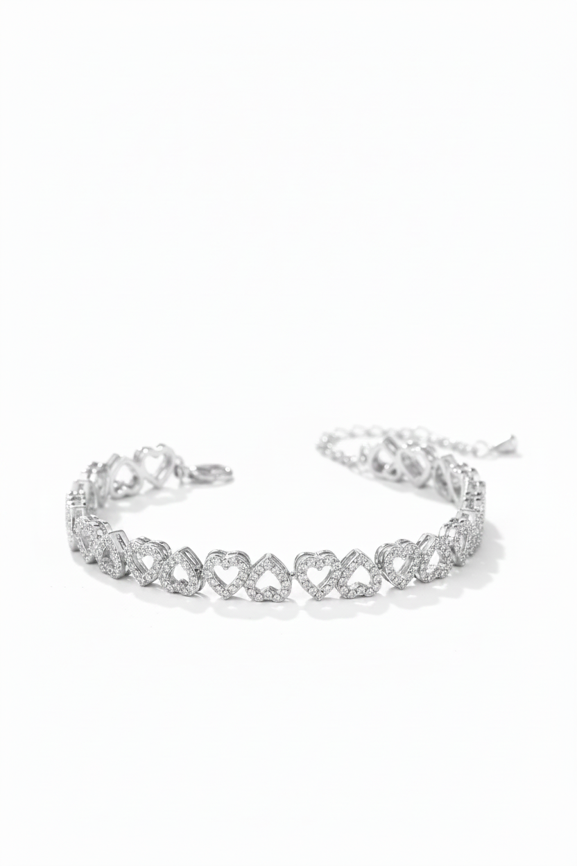 Bracelet cœur argent seul format 9:16