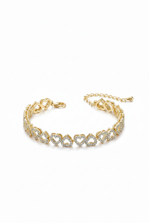 Bracelet cœurs doré 9:16