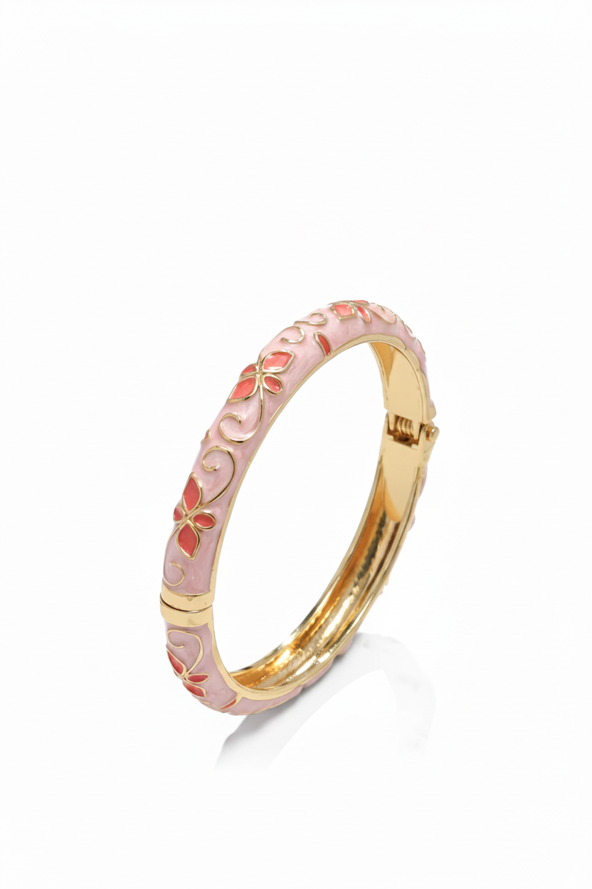 Bracelet émail rose 9:16