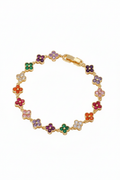 Bracelet trèfles multicolore 9:16