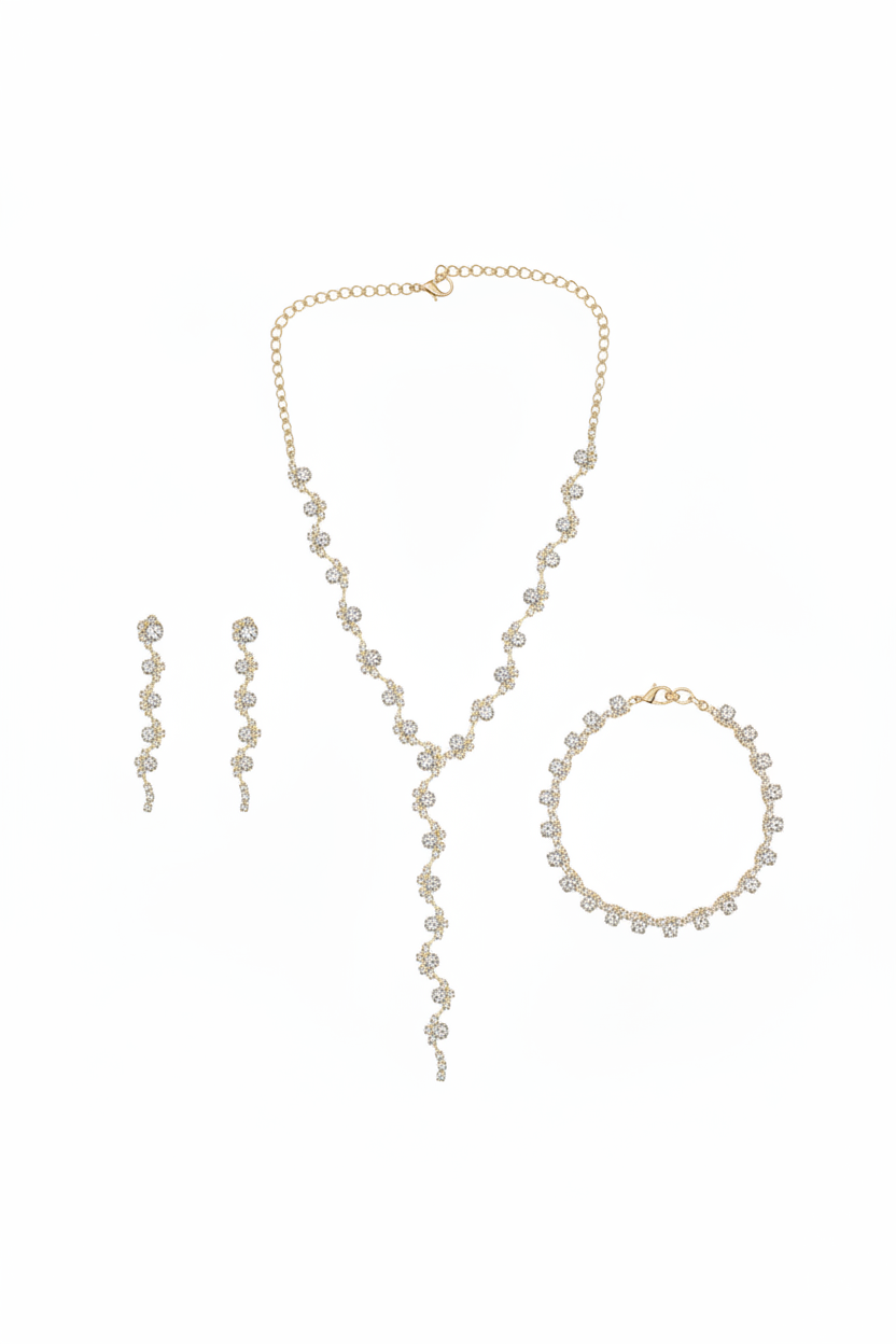 Flat lay parure dorée 9:16